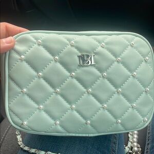 Elegant Mint Green Quilted Bag